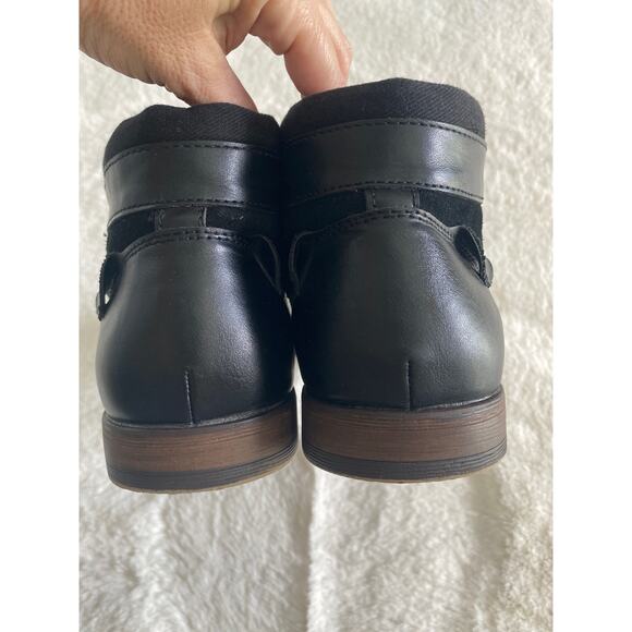 Restoration Vince Black Faux Leather Suede‎ Lace Up Low Boot Men’s Sz 10 - Picture 5 of 11